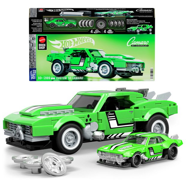 Mattel Hot Wheels Custom '68 Camaro building toy kit 289 pieces (British brand)
