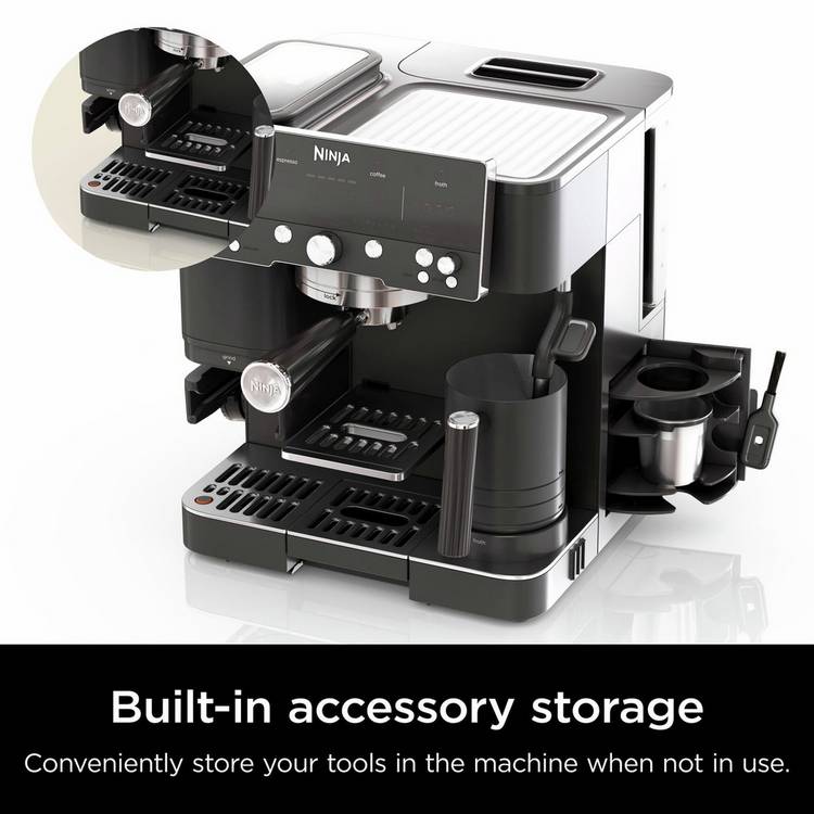 Ninja Luxe Cafe Premier espresso coffee machine, UK version
