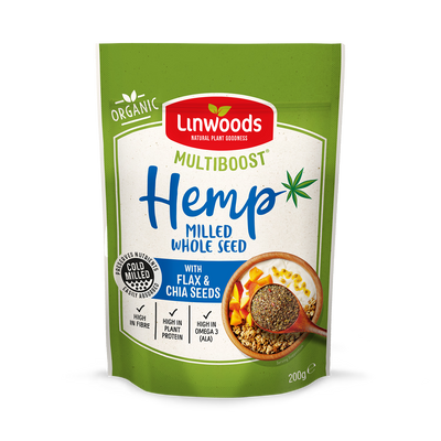 Linwoods Multiboost Bio-gemahlene Hanf-Leinsamen & Chia-Samen-Mischung 200g