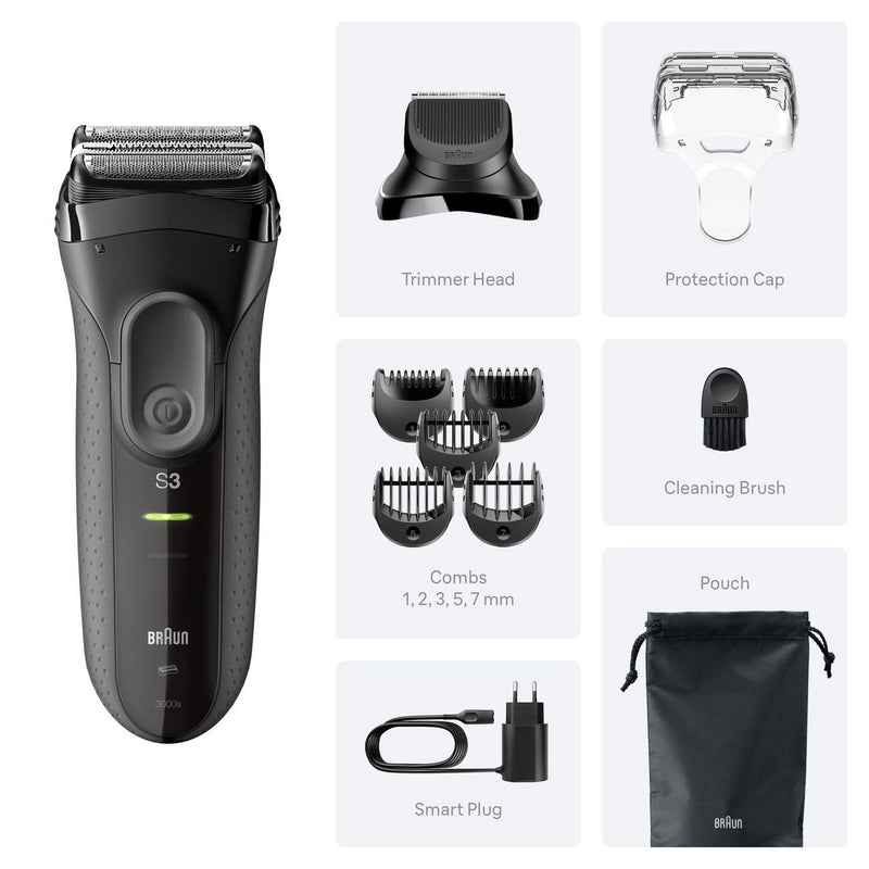 Braun Series 3 electric shaver 3000BT - British product