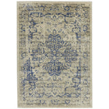 Habitat Traditional Natural & Blue  Rug - 160x230cm