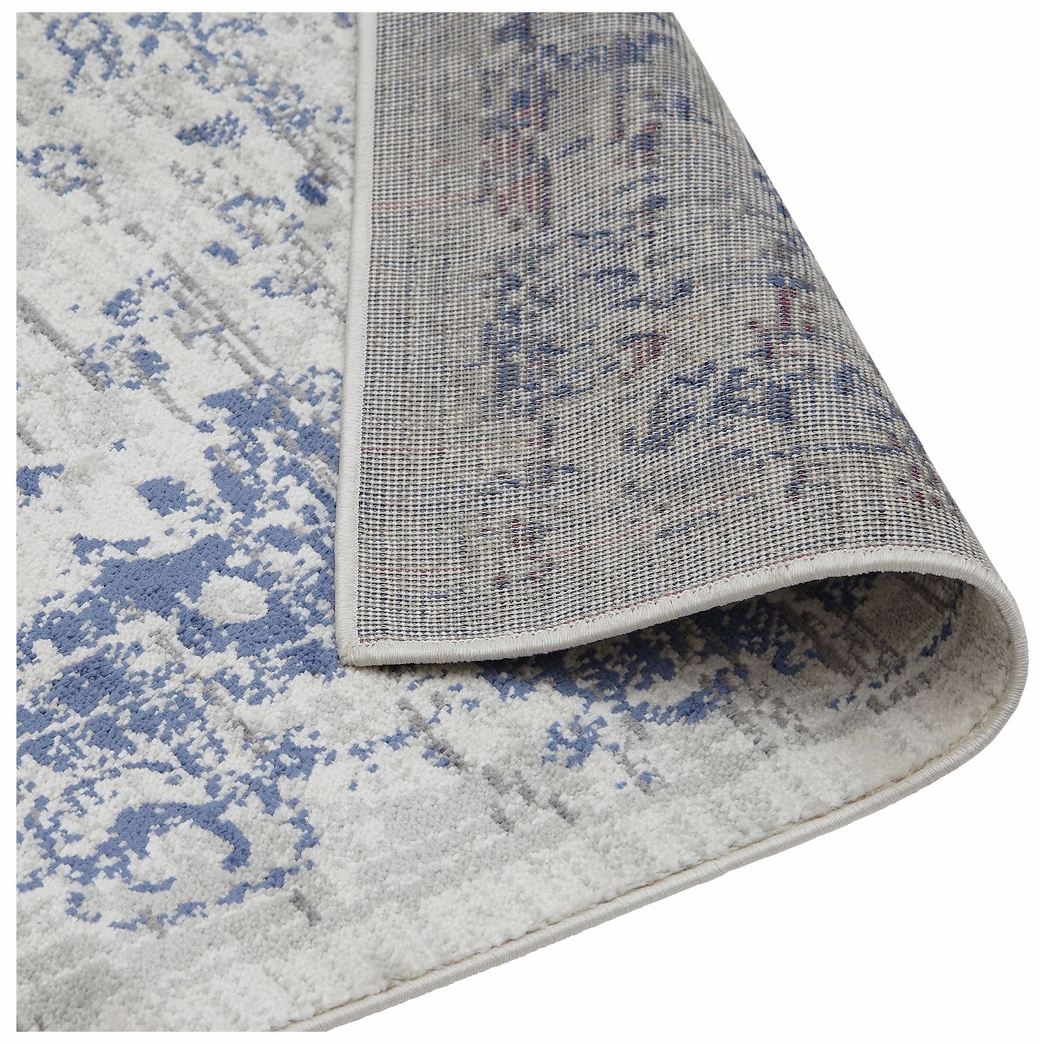 Habitat Traditional Natural & Blue  Rug - 160x230cm