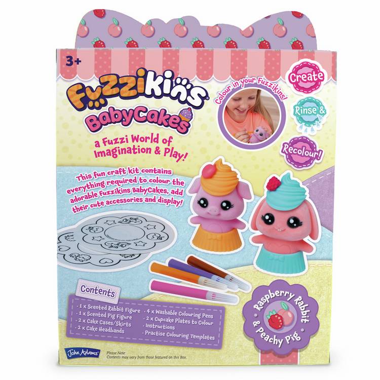 Fuzzikins Peachy Piggy Baby Cakes craft kit (British brand)