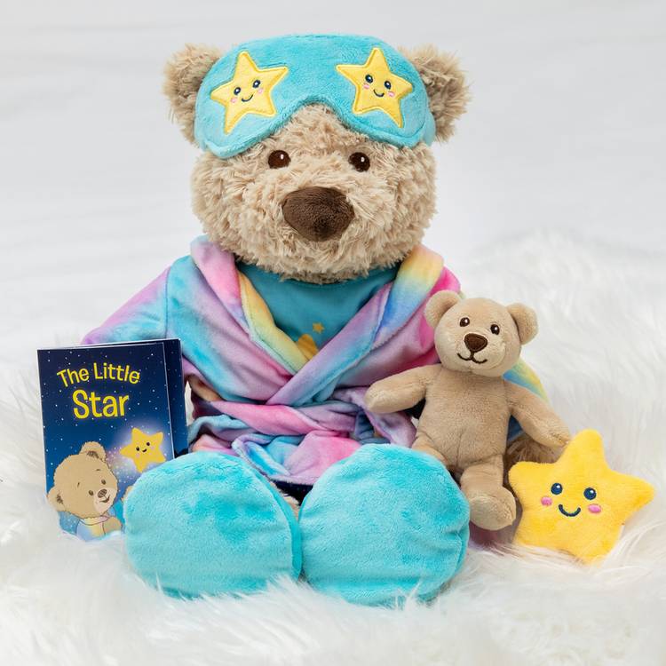 DesignaBear Teddy Bedtime Gift Set with pyjamas and storybook, UK version