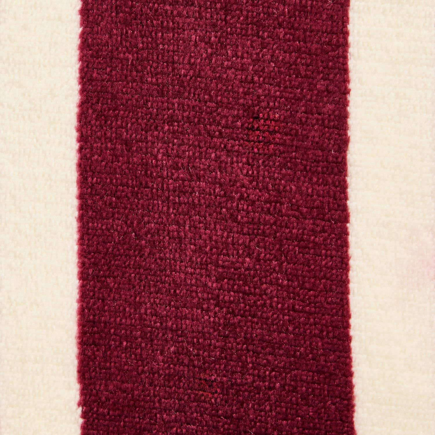 Argos Home Stripe Print Fleece Burgundy Bedding Set - Double