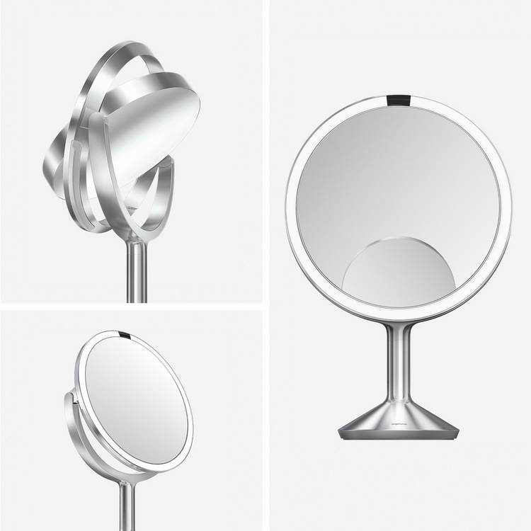 Simplehuman Trio Max makeup mirror with 5x magnification - British product