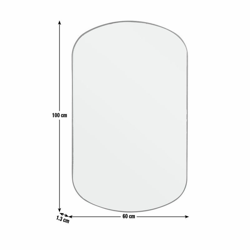Habitat black pill wall mirror 100x60cm (British brand)