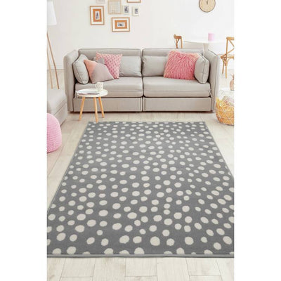 Argos Homemaker Spot Grey Cut Pile Rug - 120x160cm- Buy online at McGrocer