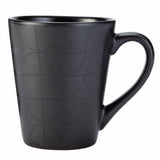 Argos Home Geo Black 16-piece stoneware dinner set, UK version