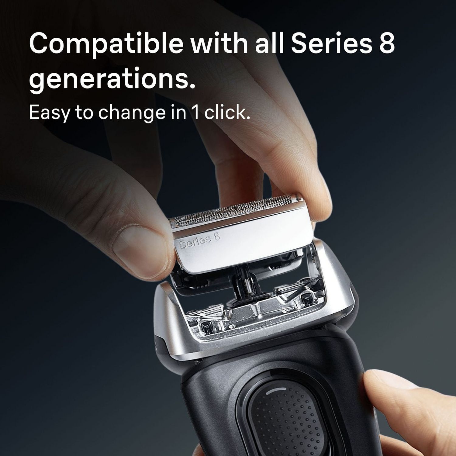 Braun Series 8 shaver head replacement 83M (British brand)