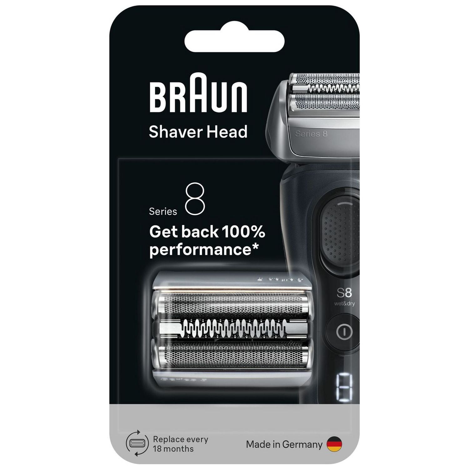 Braun Series 8 shaver head replacement 83M (British brand)
