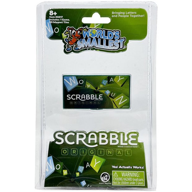 World's Smallest Scrabble magnetic travel board game, UK version