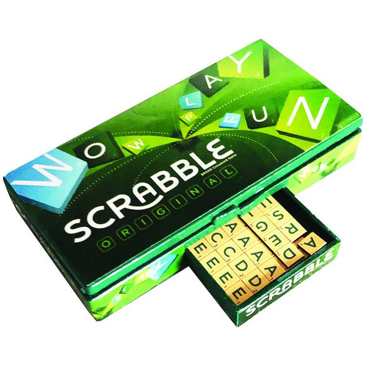 World's Smallest Scrabble magnetic travel board game, UK version