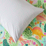 Argos Home dinosaur floral toddler bedding set, imported from the UK