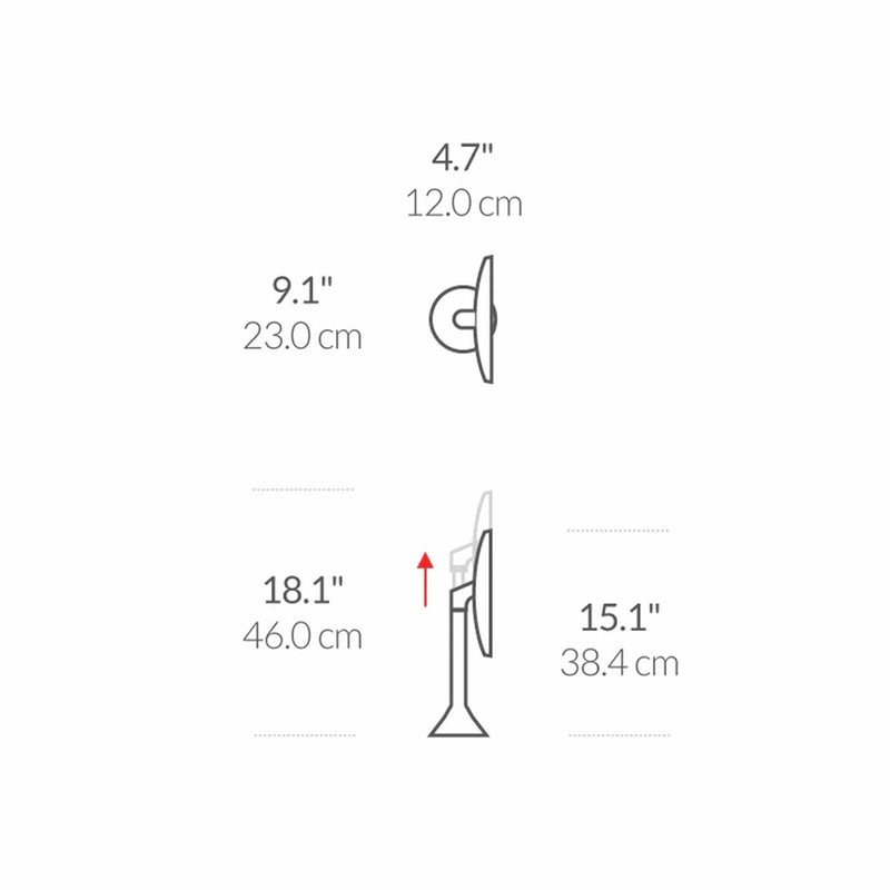 Simplehuman rose gold sensor mirror (British brand)