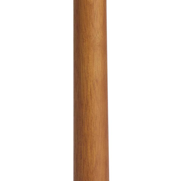 Habitat tapered wood floor lamp in walnut and green, imported from the UK