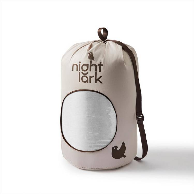 Night Lark coverless duvet linen print single (British brand)