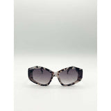 SVNX angular cat-eye sunglasses in multi (British brand)