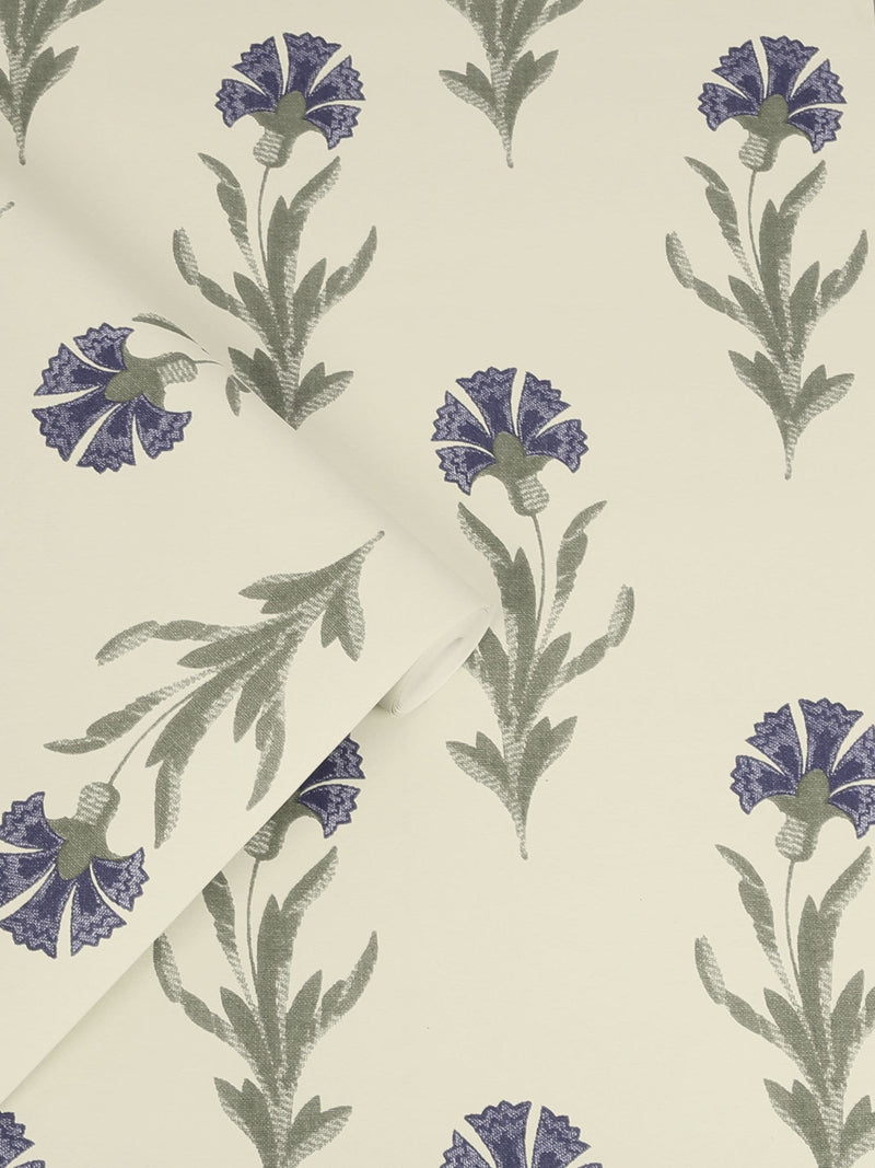 Laura Ashley Dusky Seaspray Blue Dandelion wallpaper 10m - British product