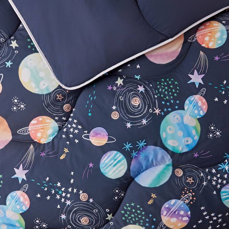 Night Lark space adventure duvet set single, imported from the UK