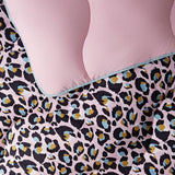 Night Lark Leopard duvet set single, imported from the UK