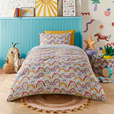 Night Lark Eleanor Bowmer Rainbow duvet set single, imported from the UK