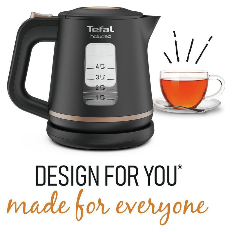 Tefal Includeo Kettle black 1 litre, imported from the UK