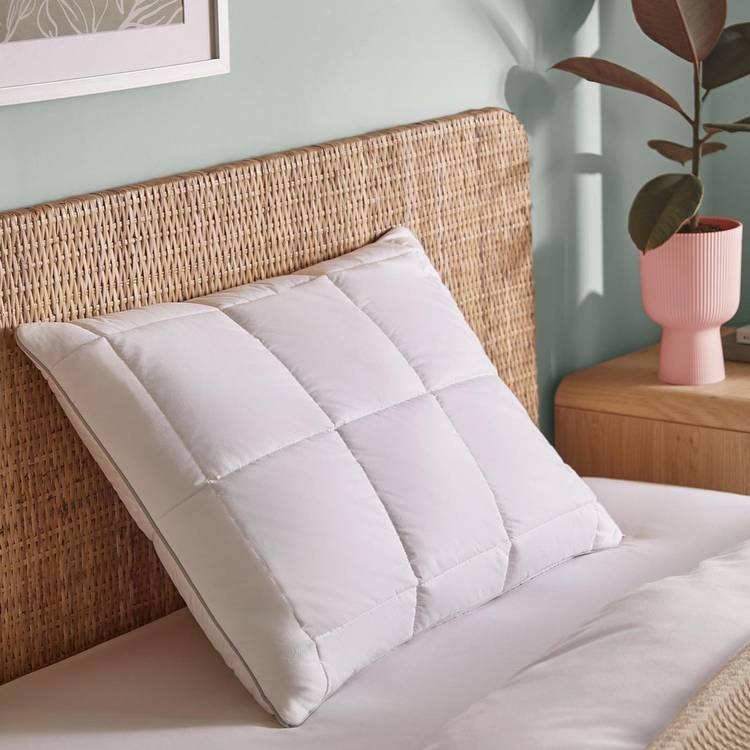 The Fine Bedding Company natural latex foam pillow, imported from the UK