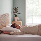 The Fine Bedding Company natural latex foam pillow, imported from the UK