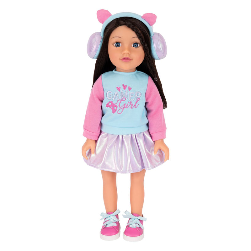 DesignAfriend gamer doll outfit 18 inch - British product
