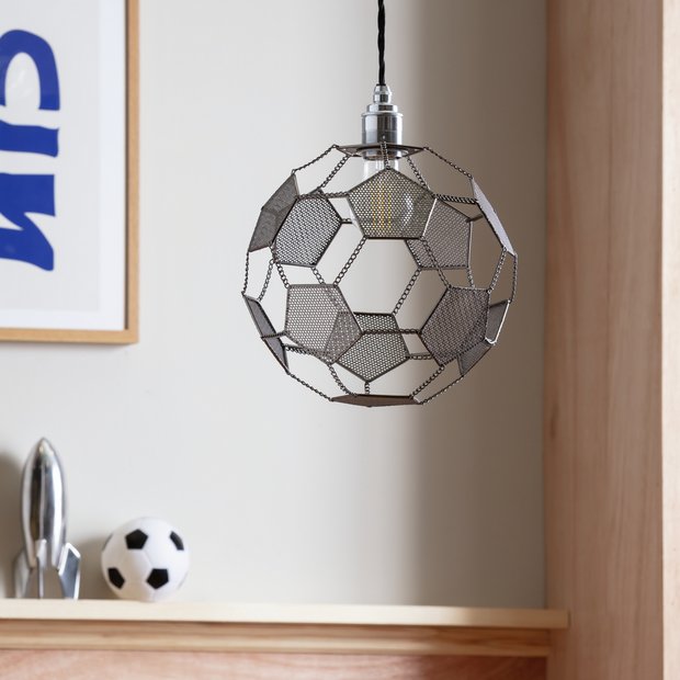 Argos Home football metal easy fit lampshade 25cm, UK version