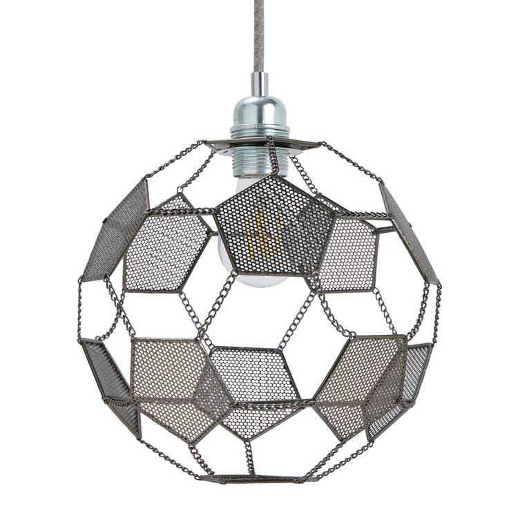 Argos Home football metal easy fit lampshade 25cm, UK version