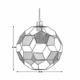 Argos Home football metal easy fit lampshade 25cm, UK version