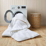 Night Lark Cotton Waffle White 4.5 Tog Duvet Set - King Size