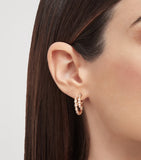 Bvlgari Serpenti Viper rose gold diamond earrings (British brand)