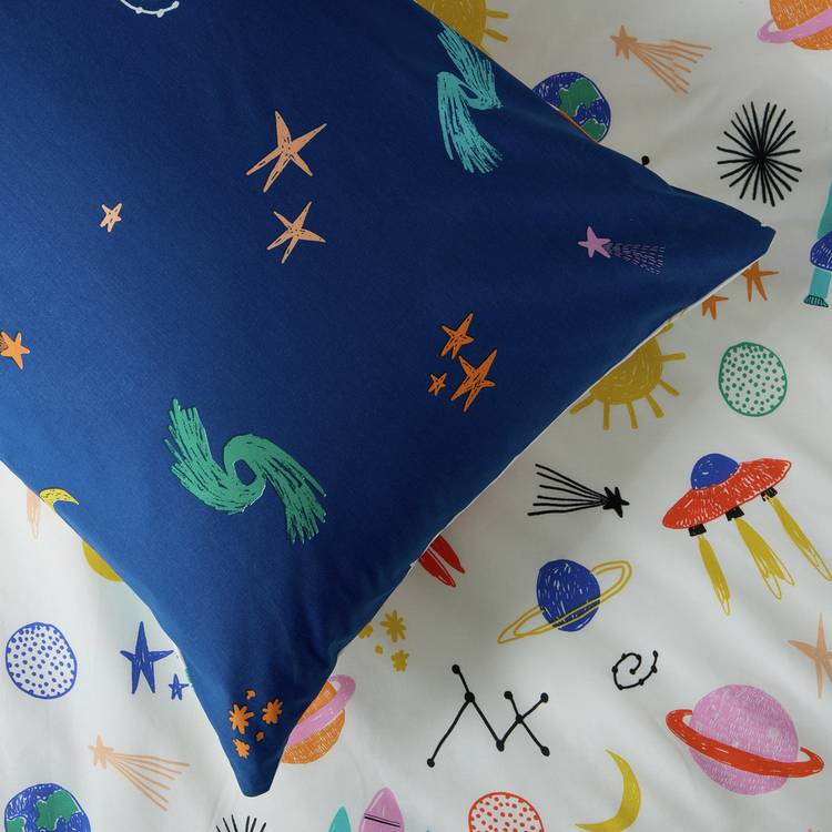 Argos Home space glow bedding set toddler 150x120cm - British product