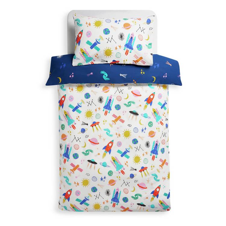 Argos Home space glow bedding set toddler 150x120cm - British product