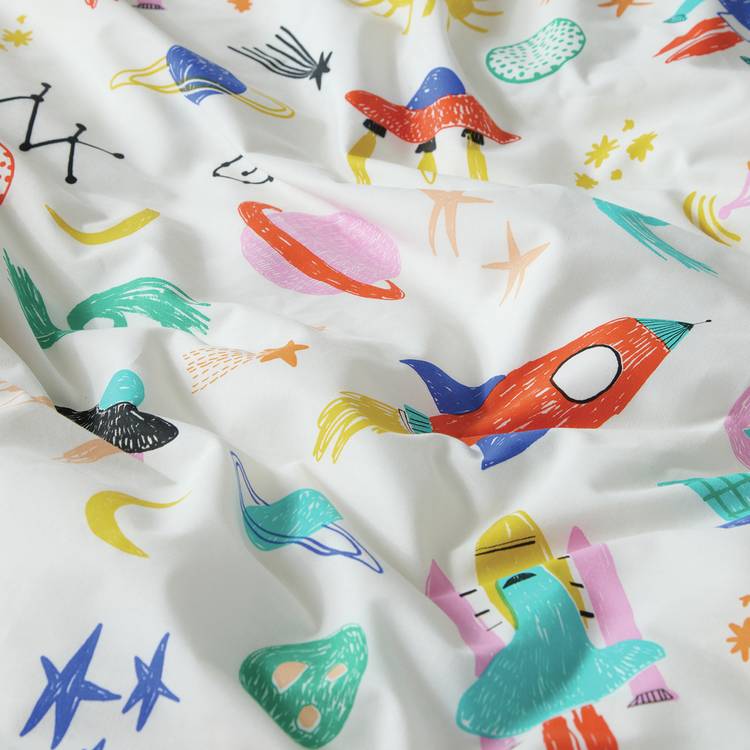 Argos Home space glow bedding set toddler 150x120cm - British product