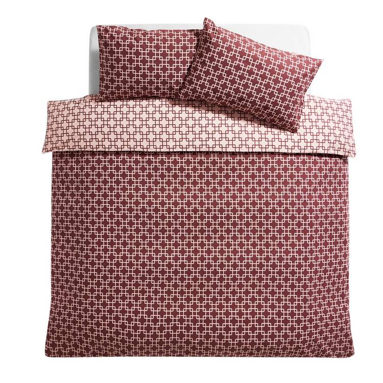 Habitat Geo Trellis Pink Bedding Set single UK version