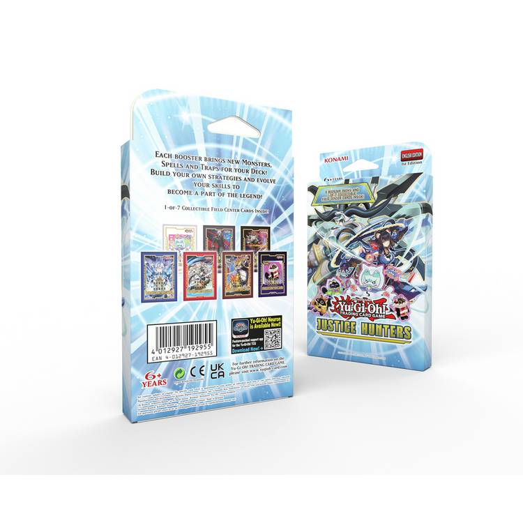Yu-Gi-Oh! Justice Hunters 3 pack trading card game, imported from the UK