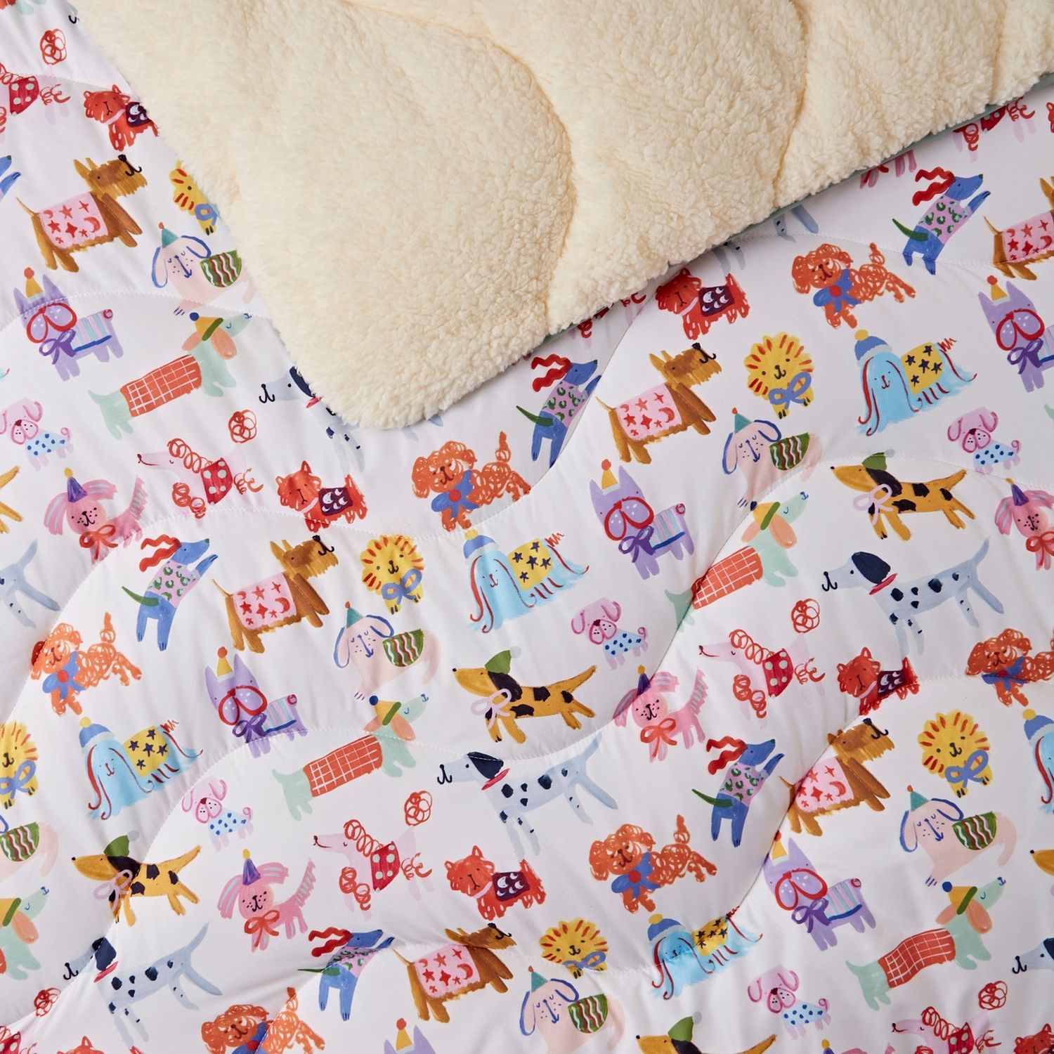 Night Lark Happy Dogs throw blanket 135x200cm, UK version