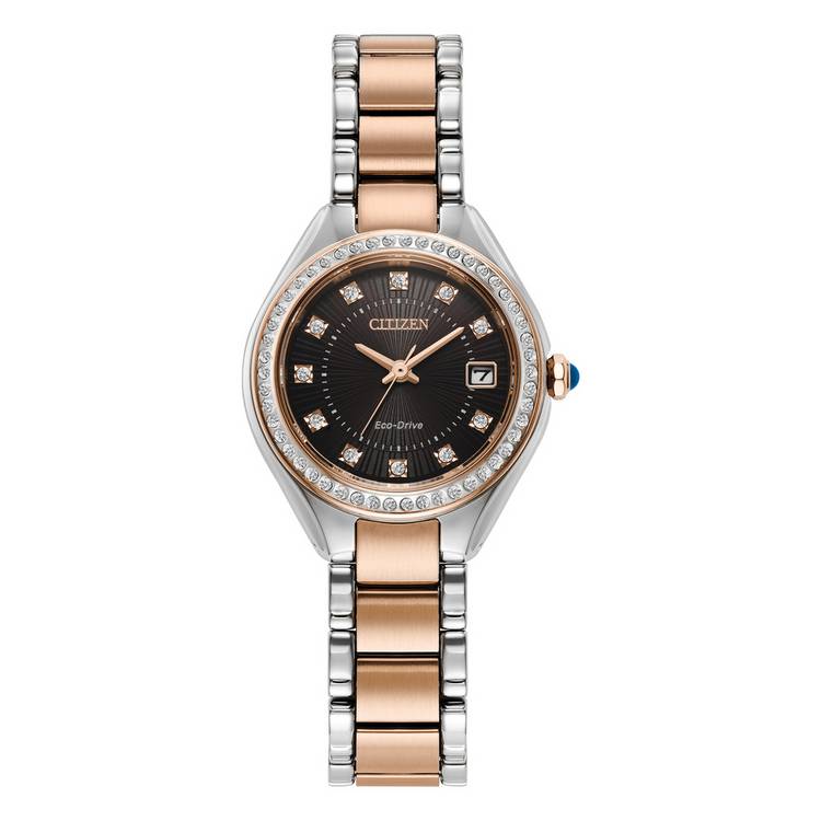 Citizen Ladies Eco-Drive watch with two-tone bracelet, imported from the UK