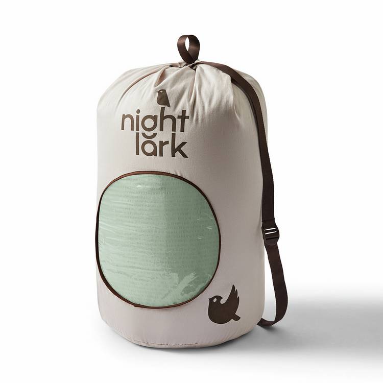 Night Lark coverless duvet set seersucker 10.5 tog single, UK version