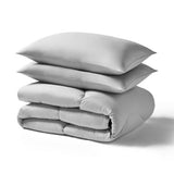 Night Lark coverless duvet set seersucker Nordic Mist single, imported from the UK