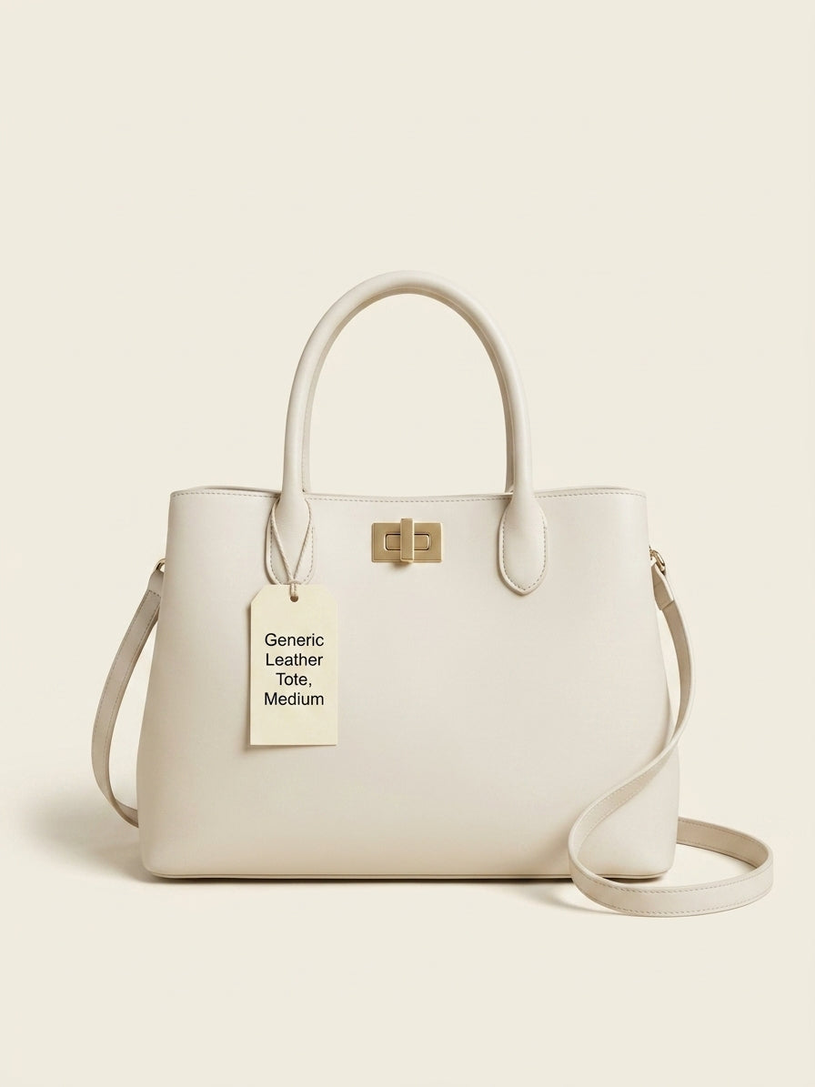 Burberry Cotswolds Check small leather tote bag, imported from the UK
