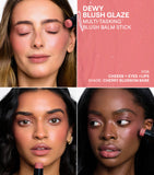 NUDESTIX rosy pink glow blush and lip set, imported from the UK