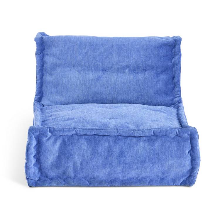 Habitat Kids Mini Estelle Cord Beanbag blue, imported from the UK