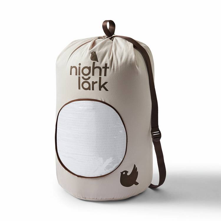 Night Lark coverless seersucker duvet set single - British product