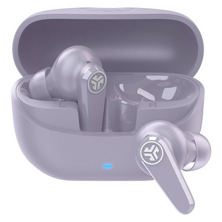 JLab true wireless earbuds Lilac, imported from the UK