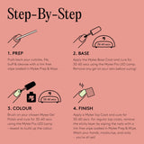 Mylee French Me Nail Art Set with gel polish and stamp tool - British product